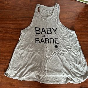 Pure Barre “Baby at the barre” tank